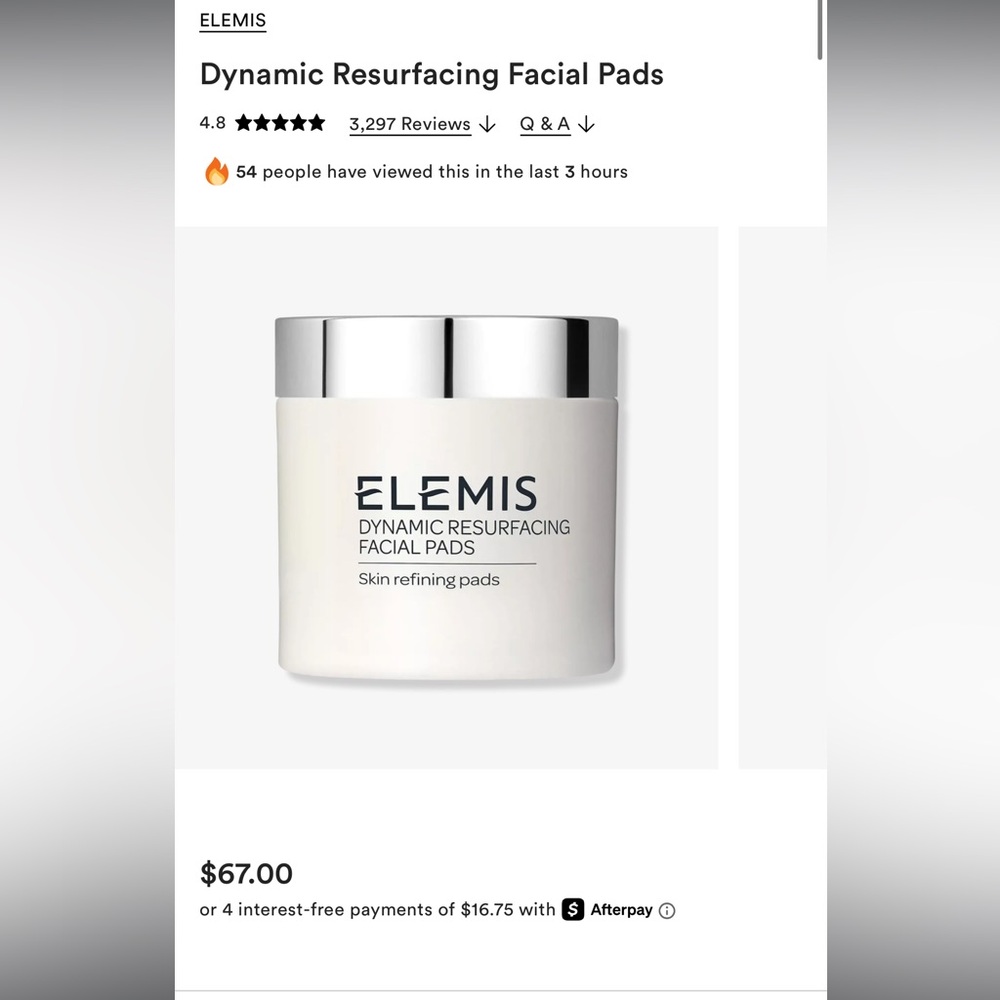 ELEMIS Dynamic Resurfacing Facial Pads - Silver and White